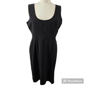 Essentials by A.B.S. Sleeveless Black Dress NWT Women's Size 14